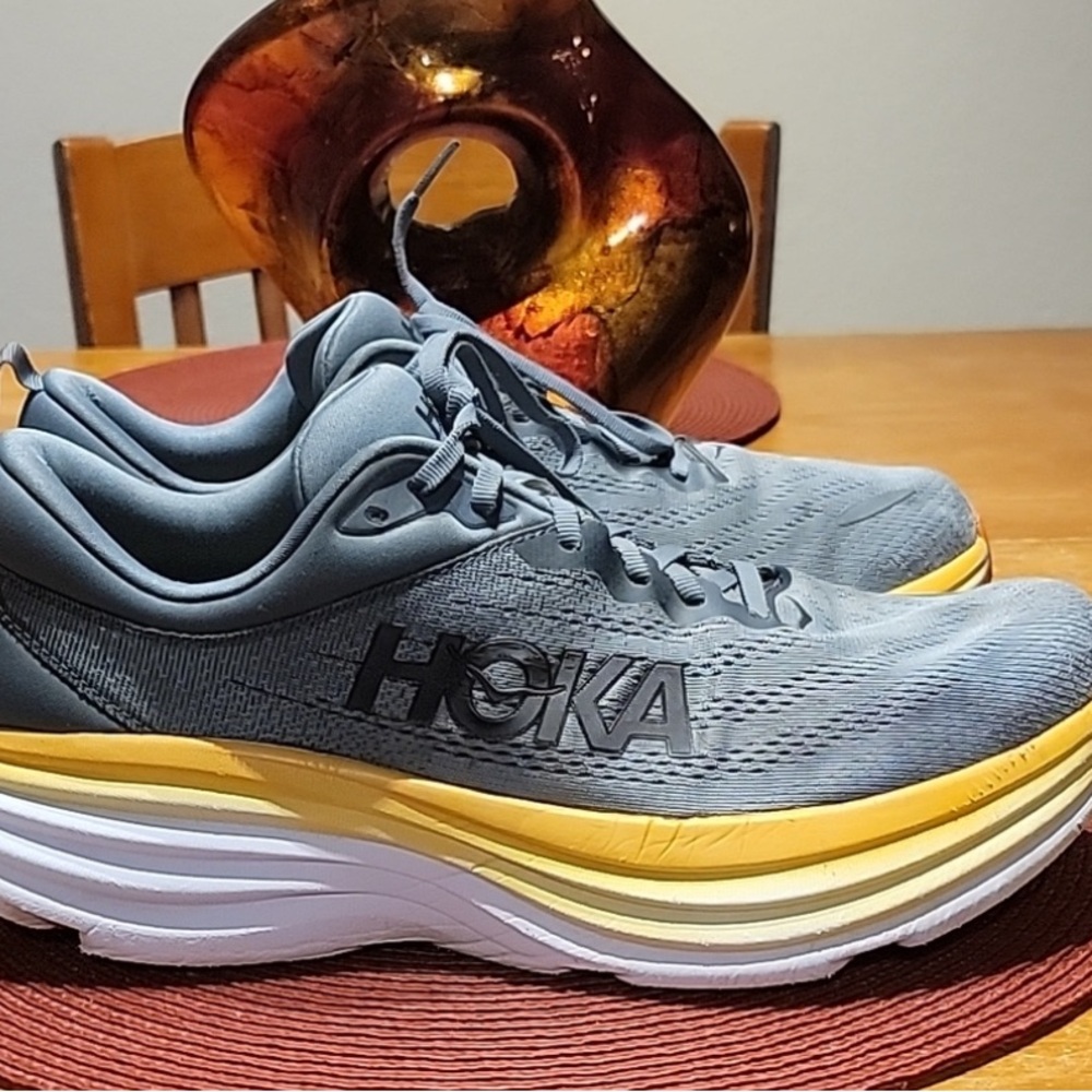 Hoka Bondi One One Mens Wide Sneakers